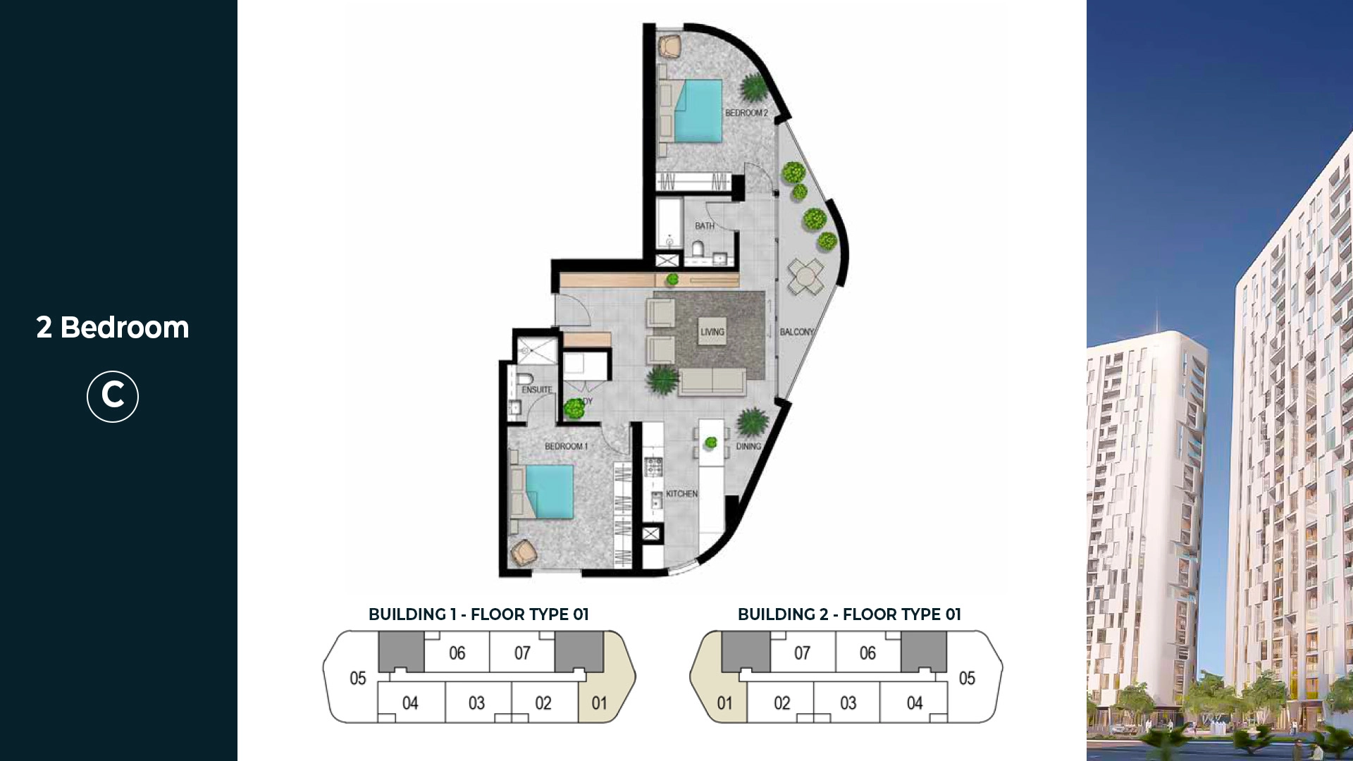 2 BR - Type B